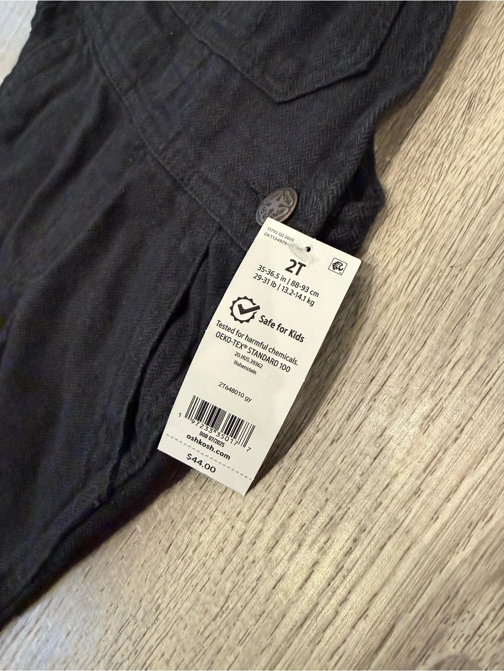 NWT Osh Kosh B’Gosh Toddler Overalls Size 2T